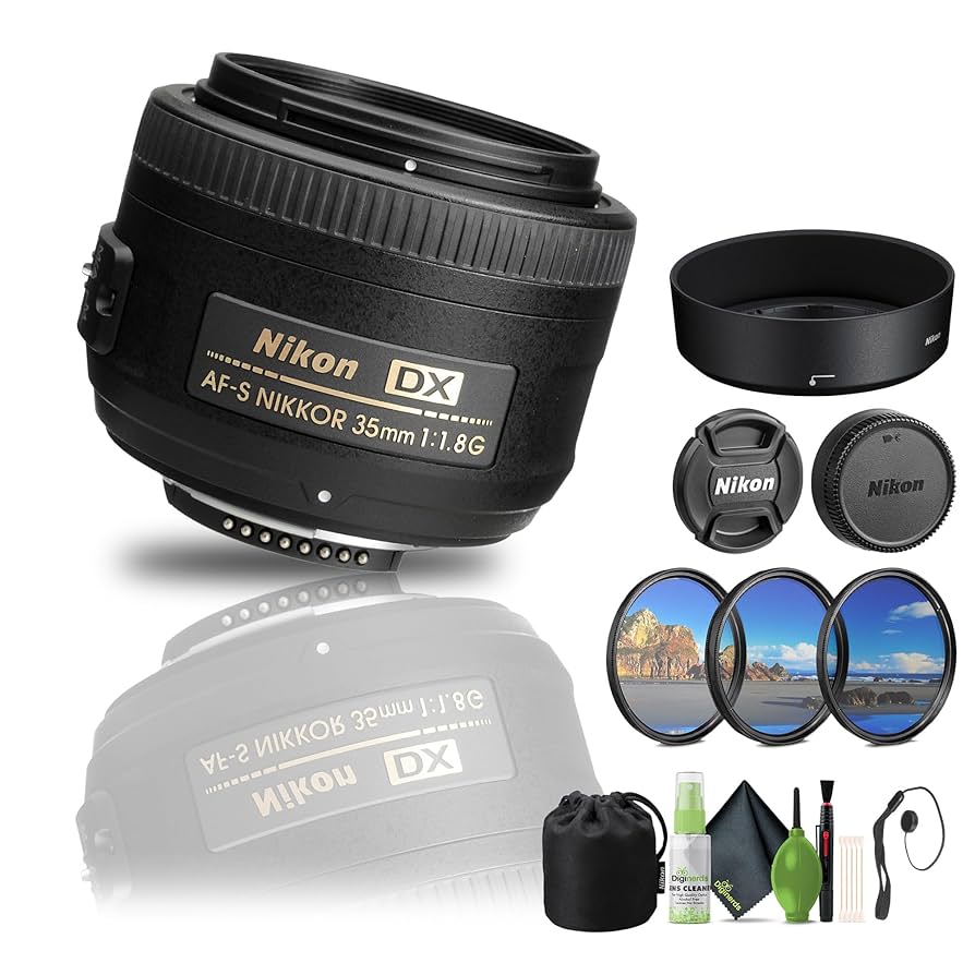 Nikon ニコン AF-S DX NIKKOR 35mm f/1.8G 箱付き Nikon AF-S DX Nikkor 35mm f/1.8 G Autofocus APS-C Lens for F